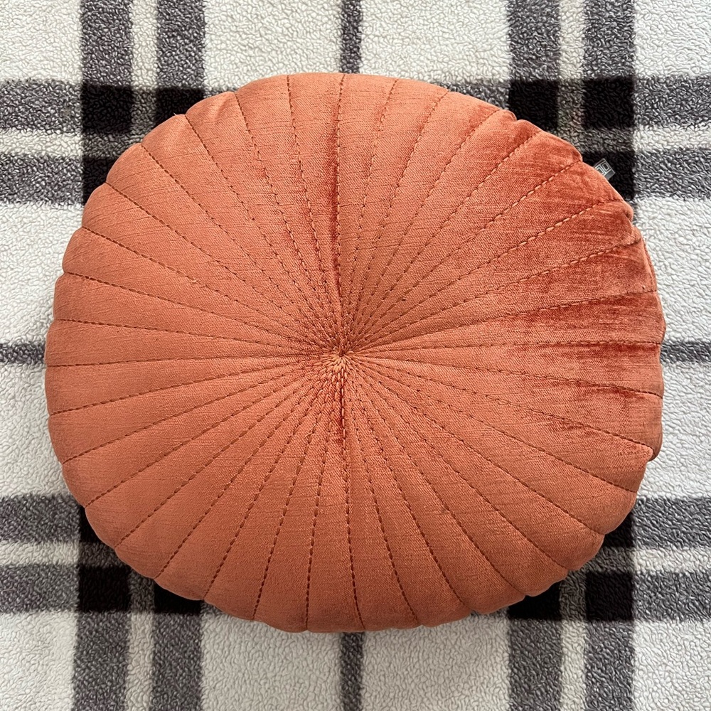 Shelly round velvet throw pillow from urban outfitters